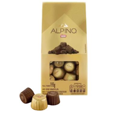 Imagem de Chocolate Bombom Alpino ao Leite C/15 unids - Nestlé
