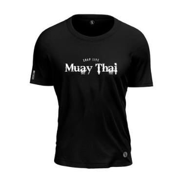 Imagem de Camiseta Muay Thai Fonte Shap Life Campeonato Lutador