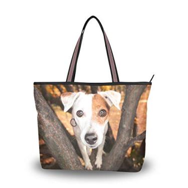 Imagem de Bolsa de ombro feminina My Daily Parsons Jack Russell Terrier, Multi, Medium