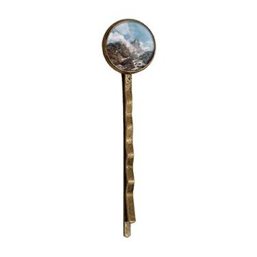 Imagem de Fog Forestry Science Nature Scenery Retro Metal Hair Bobby Pin Headwear