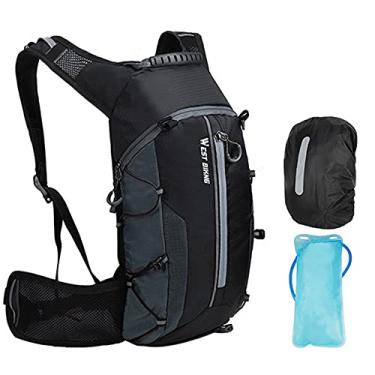Imagem de Mochila de hidratação para bicicleta, mochila de bicicleta com bexiga de água de 2,5 l, mochila de esqui leve pequena de 10 litros para homens e mulheres, mochilas de MTB para ciclismo, caminhada, corrida, esqui