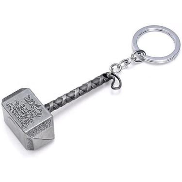 Imagem de Chaveiro Martelo Mjolnir Thor Vingadores Marvel Metal