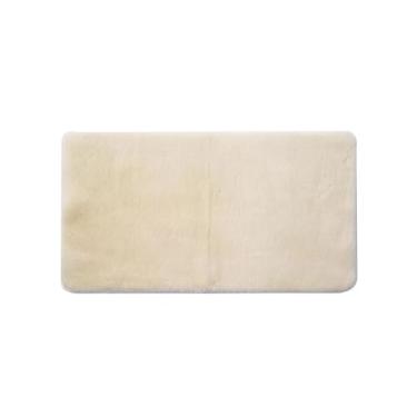 Imagem de Tapete Passadeira Pele De Coelho Antiderrapante Melody - Jolitex - Marfim - 66x180cm