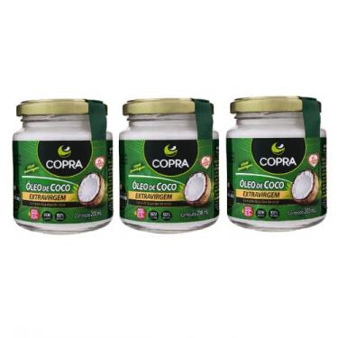Imagem de Kit 3 Óleo de Coco Extravirgem Copra 200ml