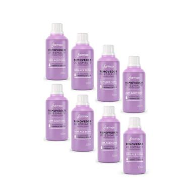 Imagem de Kit 8 Removedor De Esmalte Uva Sem Acetona 100ml - Farmax