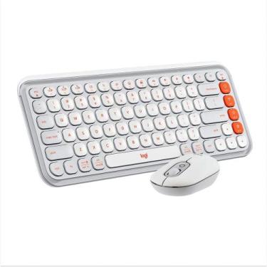 Imagem de Kit Teclado e Mouse Sem Fio Logitech POP Icon com Teclas e Botões Pers
