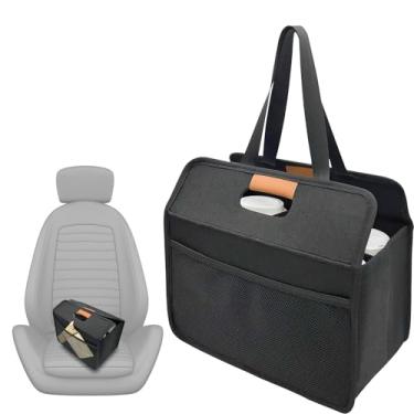 Imagem de Porta-bebidas portátil de 6 xícaras com alça para carro, suporte de copo de café isolado reutilizável para entrega, suporte dobrável para bebidas quentes e frias