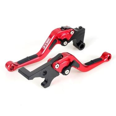 Imagem de ONE.K.S Manete de freio de motocicleta CNC de fibra de carbono para Kawasaki ZX4R ZX4RR Z900 Z650 Ninja650 ER-6F VERSYS 650/1000 Vulcan/S Alavanca de embreagem de freio (vermelho)