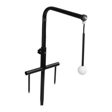 Imagem de KiBcsLic Ferramenta portátil de fácil montagem para ajuste de altura do swing de golfe, ideal para jogadores adultos que praticam em casa.