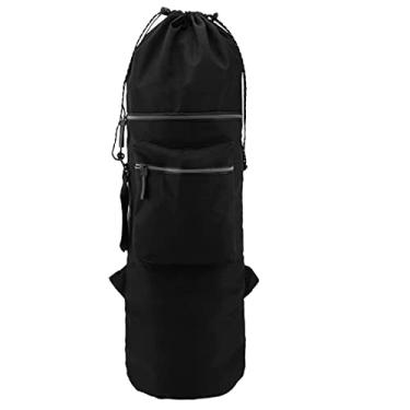 Imagem de Skateboard Bag for Men, Waterproof Skateboard Backpacks Bag with Adjustable Shoulder Straps Portable Skateboard Case,1, black