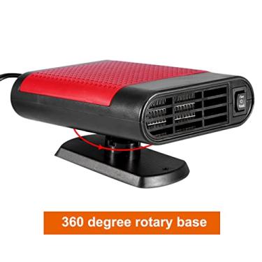 Imagem de KIMISS Janela do Carro Descongelador Demister Ventilador Aquecimento Secador Pára- Aquecedor (Vermelha)