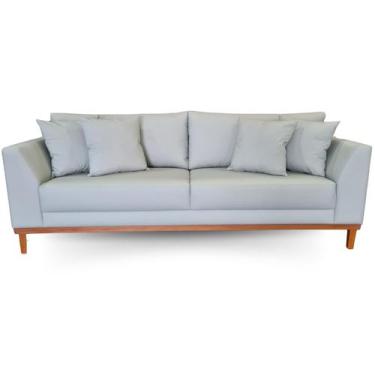 Imagem de Sofá Pierri Tecido Acquablock Impermeável Pé Base Madeira 200cm - 4R E