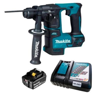 Imagem de Martelete Rotativo Rompedor a Bateria 18V LXT Makita DHR171Z-KIT