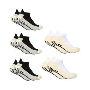 Imagem de Meias Esportivas Antiderrapantes Masculinas E Femininas, 5 Pares, Para