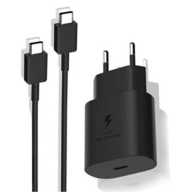 Imagem de Carregador Turbo Fonte 45w + Cabo tipo C Compativel Samsung S21 S22 S2