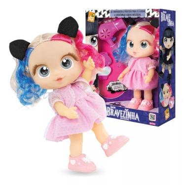 Imagem de Boneca Andyzinha Bravezinha Cabelos Coloridos Acessórios - Bee Toys