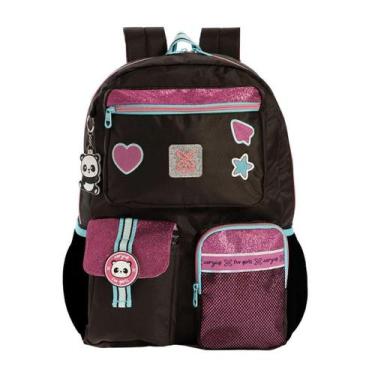 Imagem de Mochila De Costa Utility Panda Preto Juvenil Feminina Xeryus