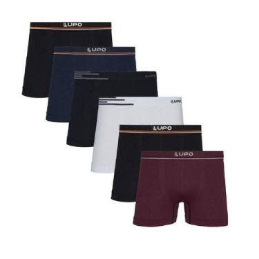 Imagem de 10 Cuecas Boxer   Lupo Microfibra  436, GG, Sortidas