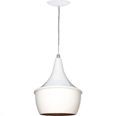 Imagem de Pendente Alum P/1Lampada Mini New York Branco - BEZELUX