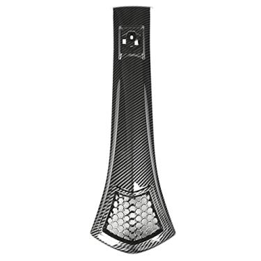 Imagem de GRCFUMO Capa de carenagem de cabeça de motocicleta, suporte de cinto de amarração de motocicleta, suporte de amarração de buzina frontal de fibra de carbono, substituição de (B)