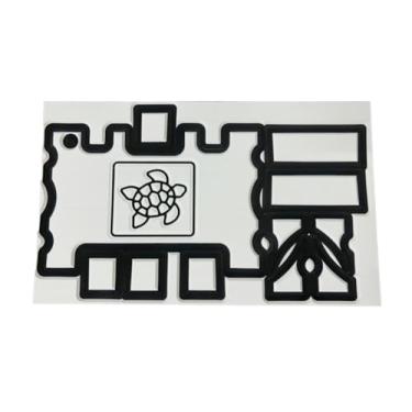 Imagem de Next Level Inc | Almofadas Turtlebox Seadek | Serve para modelos Gen 2 e Gen 3 | Design personalizado de tartaruga | Suporte adesivo | Branco/Preto