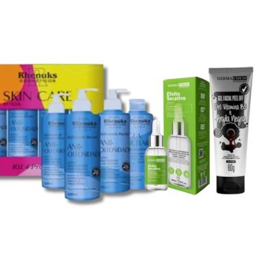 Imagem de Skincare anti oleosidade + Sérum Secativo Anti Acne + Gel Peel Off Máscara Negra