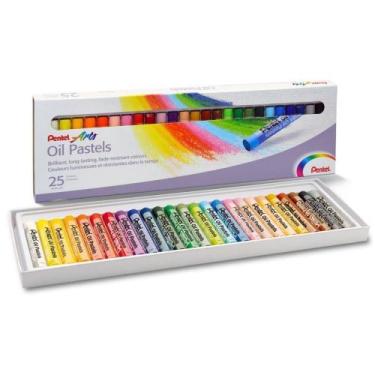 Imagem de Giz Pastel Oleoso 25CORES - Pentel