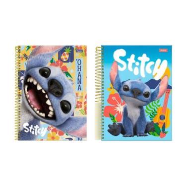 Imagem de Caderno Universitario Stitch 160 Folhas 10M Foroni Sortido