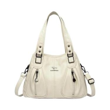 Imagem de Bolsa Tote Feminina de Couro Macio - Designer, Luxo e Alta Qualidade (