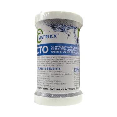 Imagem de IPW Industries Inc -Matri-KX - (32-250-5-VERDE) - 12,7 cm x 6,3 cm CTO Bloco de Carbono Redução de Cloro Filtro de 5 Micron