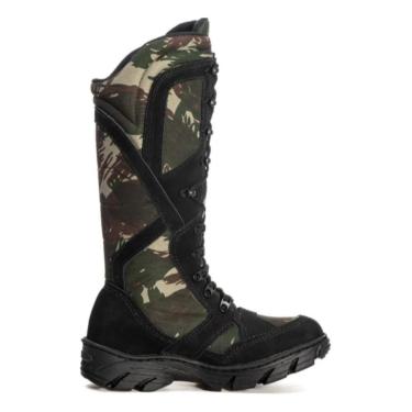 Imagem de Bota Adventure Masculina Camuflada Couro Legítimo Robusta-Masculino