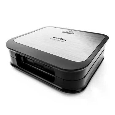 Imagem de Grill e Sanduicheira Britânia 2 em 1 Redstone 850W BGR35A, Inox e Pret