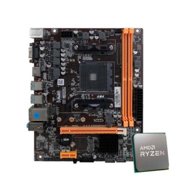 Imagem de Kit upgrade proc desk amd am4 ryzen 5 2400g / placa mãe b450 - PRIME S