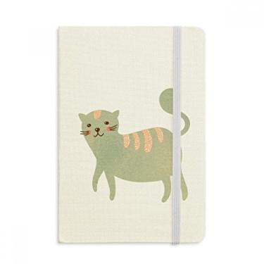 Imagem de Lindo caderno de aquarela com estampa de animal ciano em tecido com capa dura e diário clássico