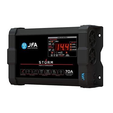 Imagem de Fonte Automotiva Carregador de Bateria Storm Plus 70A JFA Bivolt Carro Som Automotivo
