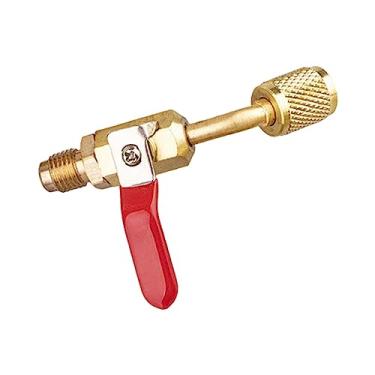 Imagem de Esquirla Válvula de carregamento Adaptador de segurança para líquidos Ferramentas de refrigeração rápido Válvula de segurança para ar condicionado leve, Vermelho