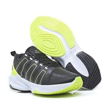 Imagem de Tenis Masculino Nog Esportivo Academia Leve (Preto/Verde-Limão, br_footwear_size_system, adult, numeric, narrow, numeric_38)