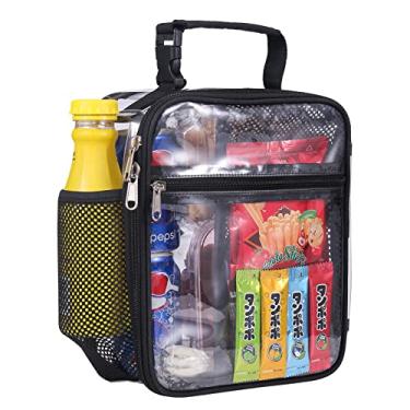 Imagem de Oraben Lancheira transparente aprovada pelo estádio para trabalho de Sprots, lancheira transparente de plástico PVC durável transparente para eventos de estádio de agentes penitenciários