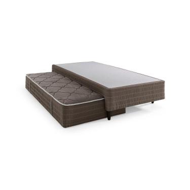 Imagem de Base com Colchão Auxiliar Solteiro 96cm Geneva Marrom