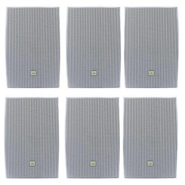 Imagem de Kit 6 Caixas JBL C521B Passiva Branca - 40 Watts RMS