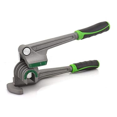 Imagem de Dobrador de tubo 1/10.2 cm, 5/40.6 cm, 3/20.3 cm (6/8/10.3 mm) OD Dobrador de tubos 3 em 1 Ferramenta de dobra de tubos de alumínio de cobre HVAC 180° para reparo de refrigeração de ar condicionado