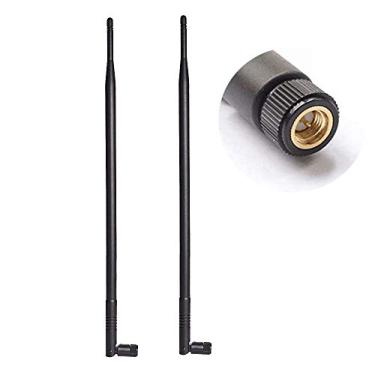Imagem de Antena WiFi 9dBi 2,4 GHz 5,8 GHz Antena SMA de banda dupla 4G Antena sem fio omnidirecional para roteador de rede sem fio, cartão PCI/PCIe, adaptador USB, câmera IP