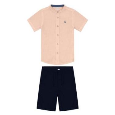 Imagem de Conjunto Infantil Camisa Com Bermuda Trick Nick Rosa-Masculino