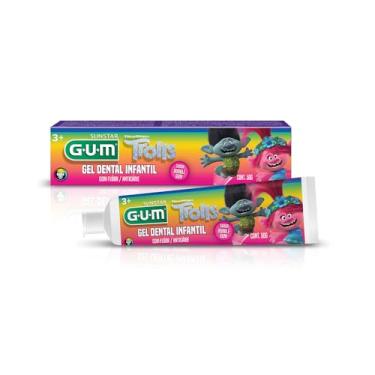 Imagem de Gel Dental Infantil Trolls, Sabor Bubble Gum, 50 G
