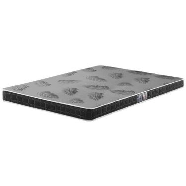 Imagem de Colchão Viúvo Espuma D20 Querubin 128x188x12 Dupla Face Liso Preto