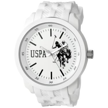 Imagem de U.S. Polo Assn. Relógio masculino esportivo USP9035 analógico de quartzo branco