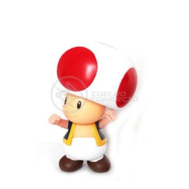 Imagem de Boneco Action Figure Cogumelo Toad Super Size 20Cm Mario
