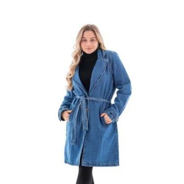 Imagem de Trench Coat Jeans Feminino Arauto-Feminino