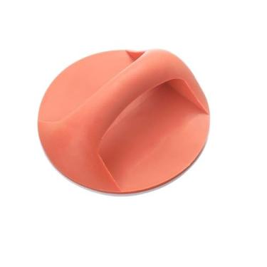 Imagem de Puxador de guarda-roupa de plástico multiuso porta e janela forte adesivo alças armário gaveta botão ferramentas domésticas, s, laranja