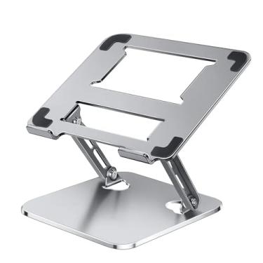 Imagem de Suporte Dobrável Portátil Ajustável de Aluminio Compatível com MacBook Air Pro, HP, Lenovo, Dell, mais laptops e tablets de 10 a 15,6 polegadas - Otimo para seu Home Office - SU221